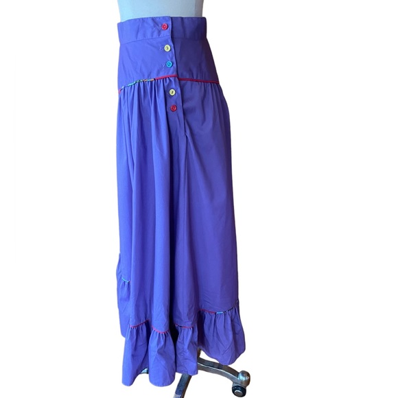 Vintage Circle T by Marilyn Lenox Multicolor Western Circle Skirt - Picture 5 of 10